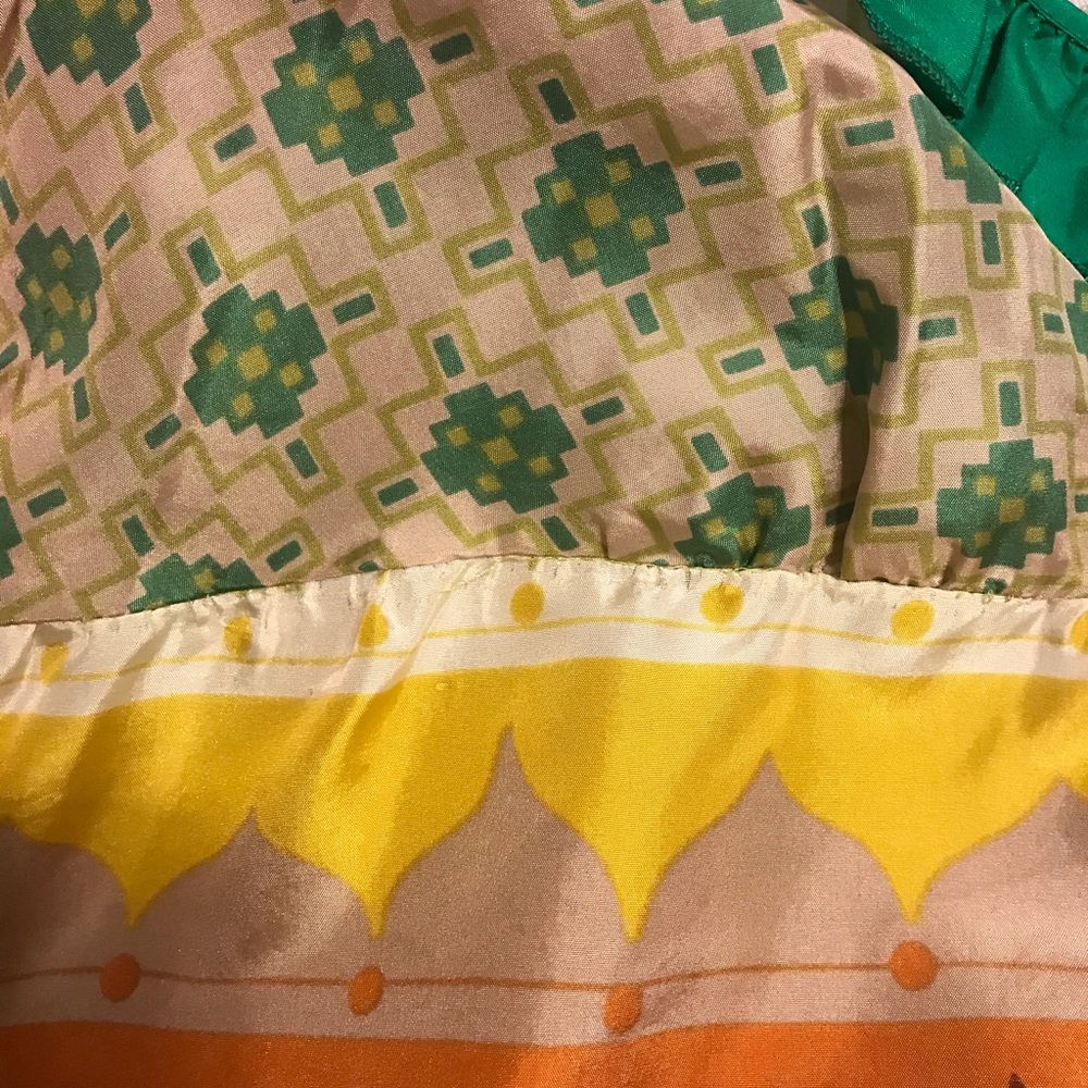 Colorful Ruffle Silk Top - Picture 8 of 8